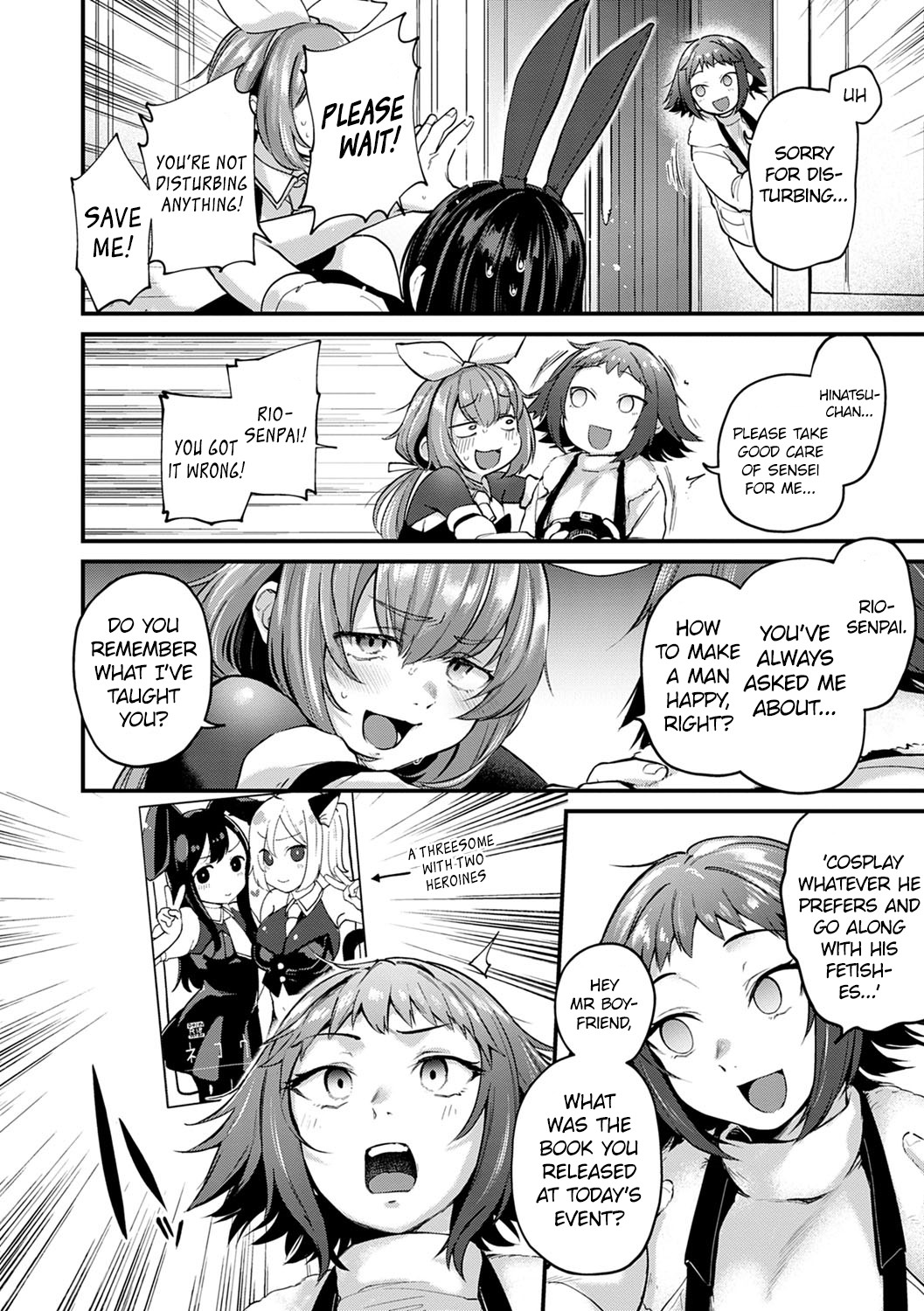 Hentai Manga Comic-Do Doujin Artists Dream of Threesome Sex After Work?-Read-14